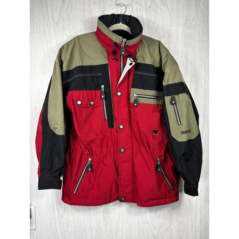 Vintage Obermeyer Ski Jacket 90s Colorblock Snowboard Coat Men's‎ S Gorpcore